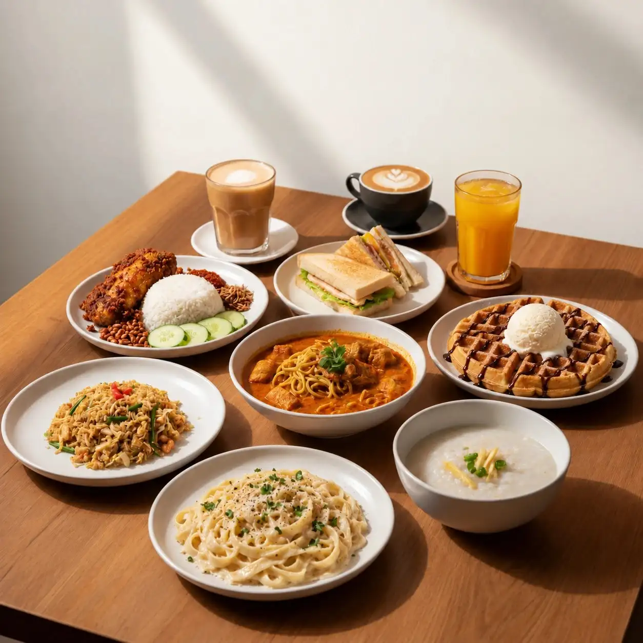 Coffee and café plates