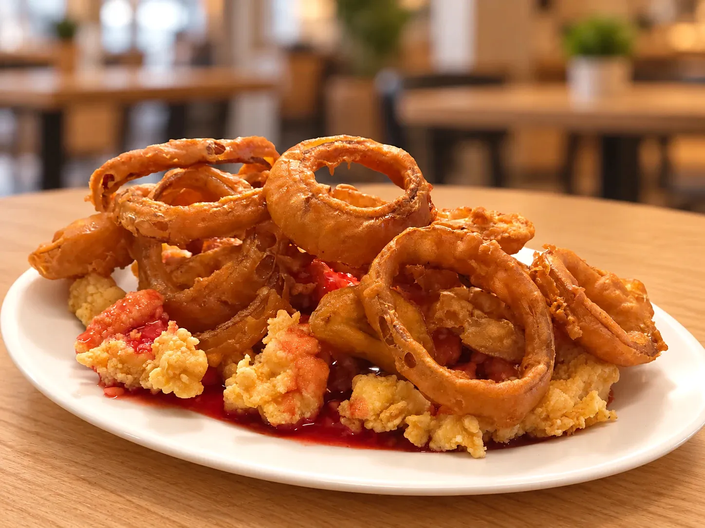 Onion ring chicken